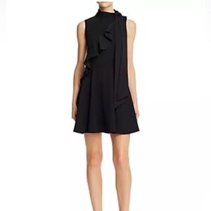 Jay Godfrey Mia Mini Swing trapeze sleeveless cocktail party Dress black  4